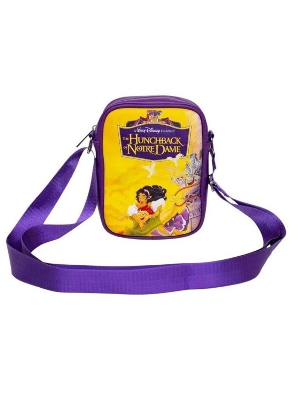 Disney The Hunchback of Notre Dame VHS Movie Box Replica Crossbody Bag NWT